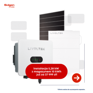 Zestaw PV z montażem o mocy 5,28 kWp i magazynem energii o pojemności 10 kWh